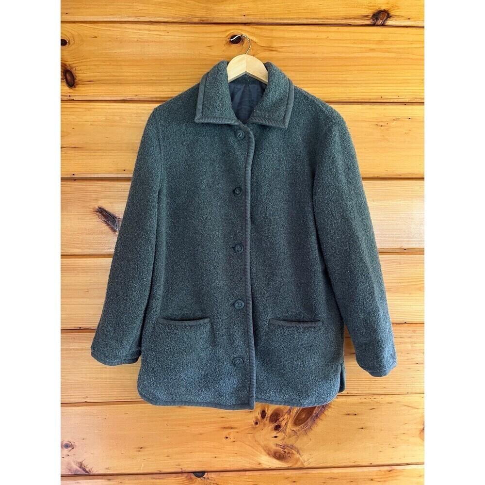 Braetan Reversible COOL Front Button Nylon Gray or Fleece Coat Size Small - Picture 1 of 10